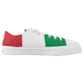 Red, White and green Stripes Low-Top Sneakers (Left Shoe Inside)