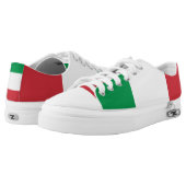 Red, White and green Stripes Low-Top Sneakers (Pair)