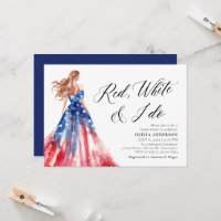 Red White and I Do Bride 4th of July Bridal Shower