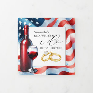 Red White and I Do Wedding Menu