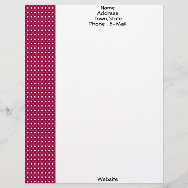Red,White and Maroon Letterhead Template (Front)