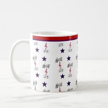 Red-white-and Music Mug by Dmargie1029 at Zazzle