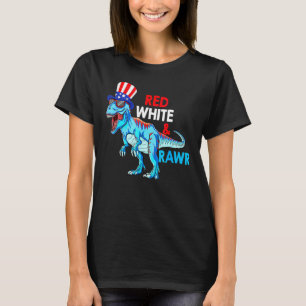 Red White And Rawr Rex Usa Patriotic 4th Of July D T-Shirt