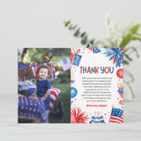Red White and Two 4th Of July Summer Birthday