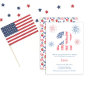 Red White And Two Garden 2nd Birthday Party Invitation