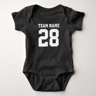 Red White Baby Football Sports Jersey Romper
