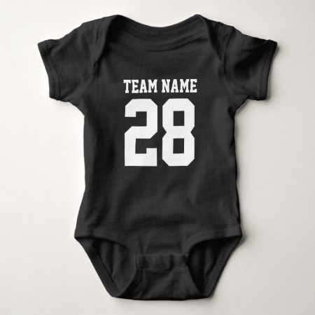 Red White Baby Football Sports Jersey Romper
