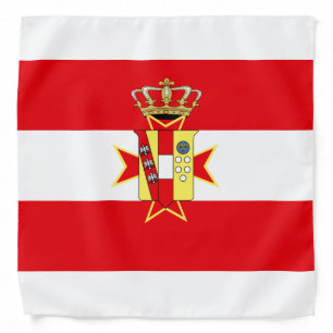 Red White Banner Grand Duchy of Tuscany Bandana
