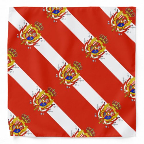 Red White Banner Grand Duchy of Tuscany Bandana