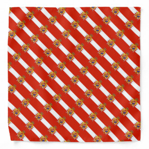 Red White Banner Grand Duchy of Tuscany Bandana