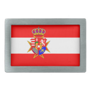 Red White Banner Grand Duchy of Tuscany Belt Buckle