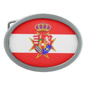 Red White Banner Grand Duchy of Tuscany Belt Buckle