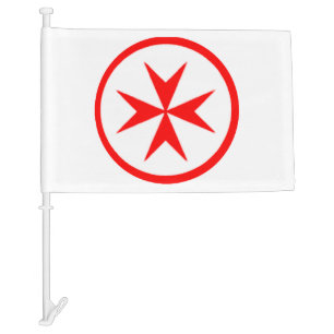 Red White Banner Grand Duchy of Tuscany Car Flag