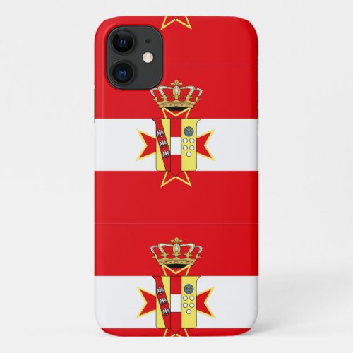 Red White Banner Grand Duchy of Tuscany iPhone 11 Case