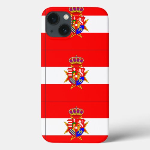 Red White Banner Grand Duchy of Tuscany iPhone 13 Case
