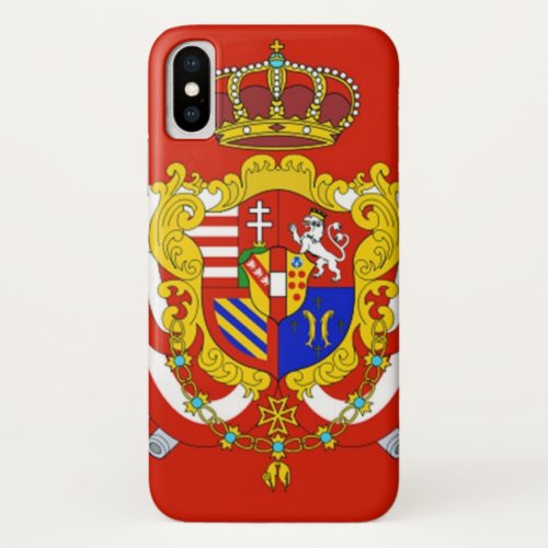 Red White Banner Grand Duchy of Tuscany iPhone XS Case