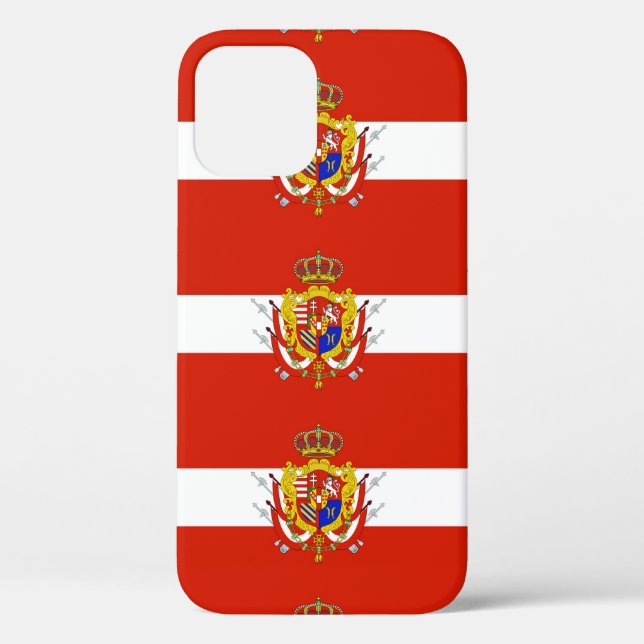 Red White Banner Grand Duchy of Tuscany Case-Mate iPhone Case (Back)