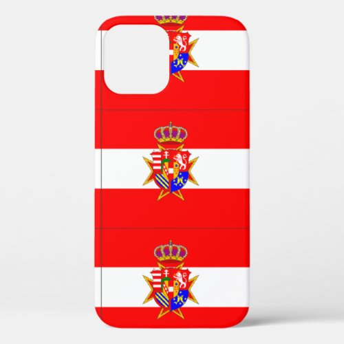 Red White Banner Grand Duchy of Tuscany iPhone 12 Case