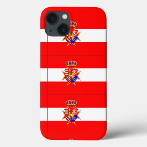 Red White Banner Grand Duchy of Tuscany iPhone 13 Case