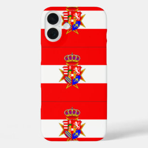 Red White Banner Grand Duchy of Tuscany iPhone 16 Plus Case