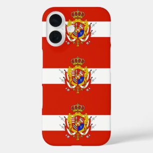 Red White Banner Grand Duchy of Tuscany iPhone 16 Case