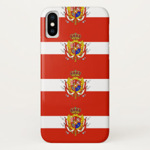 Red White Banner Grand Duchy of Tuscany iPhone X Case