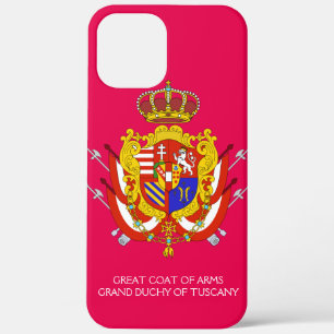 Red White Banner Grand Duchy of Tuscany iPhone 12 Pro Max Case