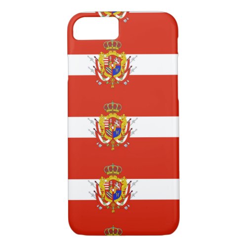 Red White Banner Grand Duchy of Tuscany iPhone 87 Case