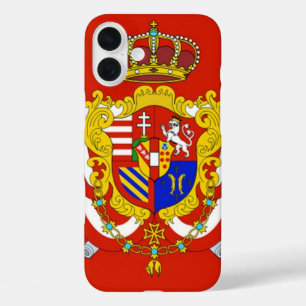 Red White Banner Grand Duchy of Tuscany iPhone 16 Plus Case