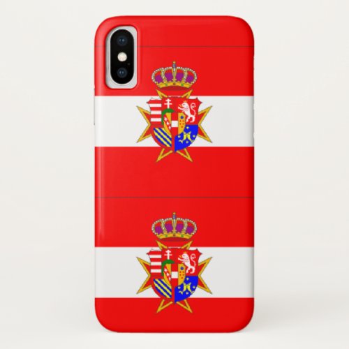 Red White Banner Grand Duchy of Tuscany iPhone X Case