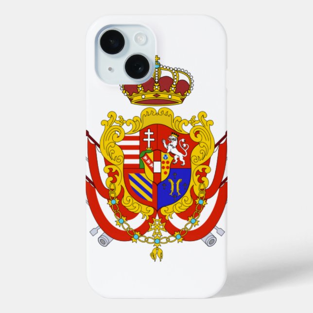 Red White Banner Grand Duchy of Tuscany Case-Mate iPhone Case (Back)