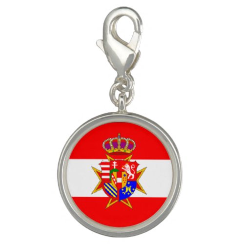 Red White Banner Grand Duchy of Tuscany Charm