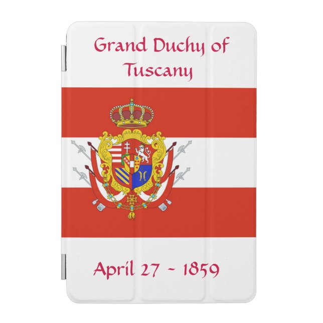 Red White Banner Grand Duchy of Tuscany  iPad Mini Cover (Front)