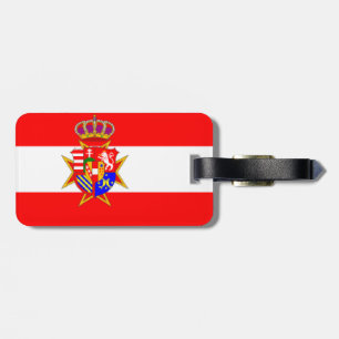 Red White Banner Grand Duchy of Tuscany Luggage Tag