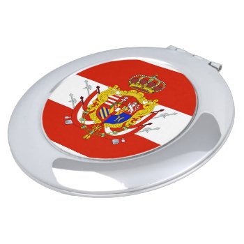 Red White Banner Grand Duchy Of Tuscany Mirror For Makeup by AiLartworks at Zazzle