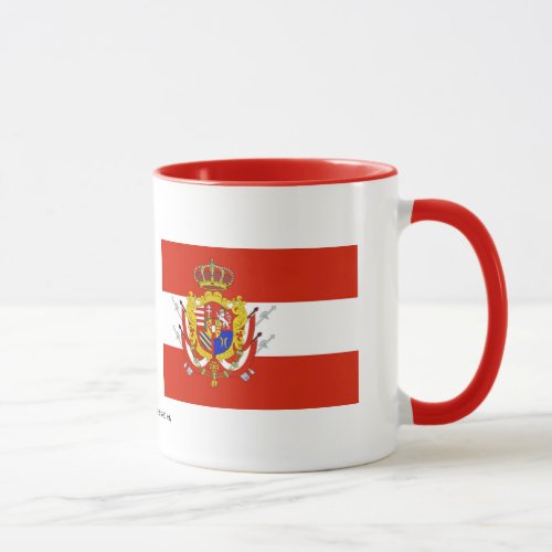 Red White Banner Grand Duchy of Tuscany Mug