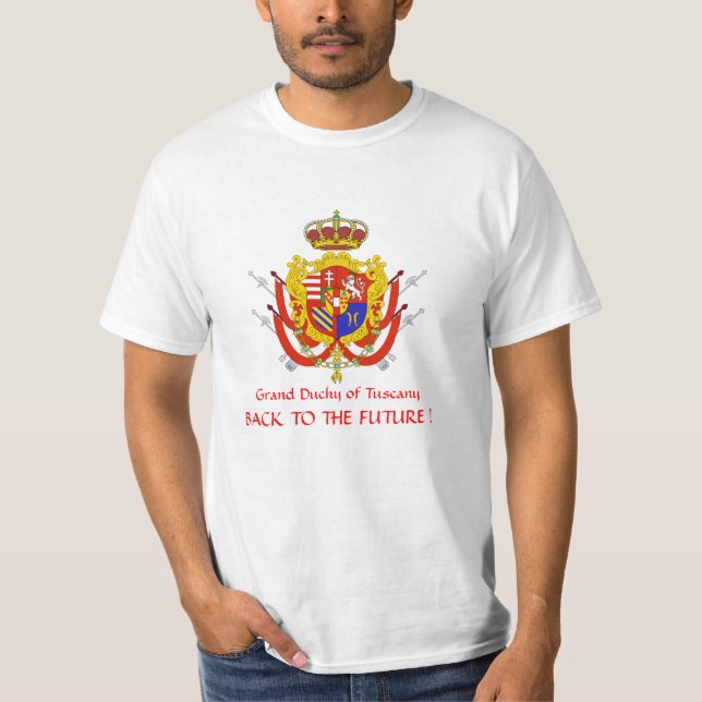 Red White Banner Grand Duchy of Tuscany T-Shirt (Front)