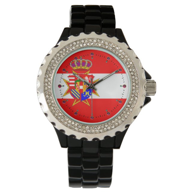 Red White Banner Grand Duchy of Tuscany Watch (Front)