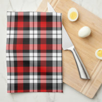 Buffalo Check Kitchen Towel - Red and Black