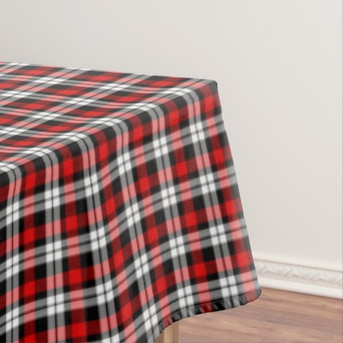 Red White Black Buffalo Check Plaid Pattern Tablecloth