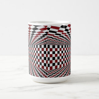 Red White Black Checkered Room High Contrast Coffee Mug