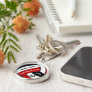 Red, White, Black Custom Volleyball Senior Gifts Keychain