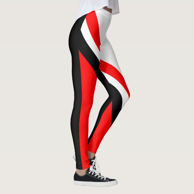Red White Black Leggings (Right)