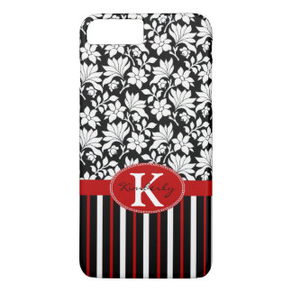 Red, white & black name / initial iPhone 8 plus/7 plus case