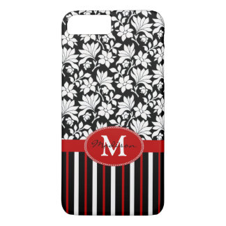 Red, white & black name / initial iPhone 8 plus/7 plus case