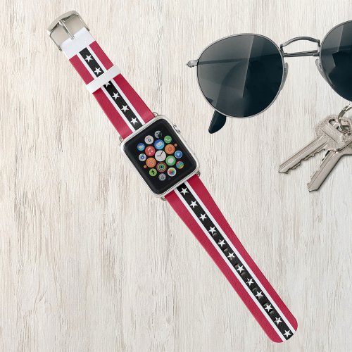 Red White  Black Stars and Stripes  Apple Watch Band