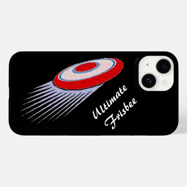 Red White Black Ultimate Frisbee iPhone 14 Case