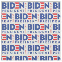 Red White Blue 2020 Joe Biden for President Fabric