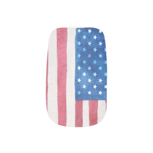 Red White  Blue  4th of July Nail Stickers