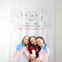 Red White & Blue | 4th of July Reunion Backdrop